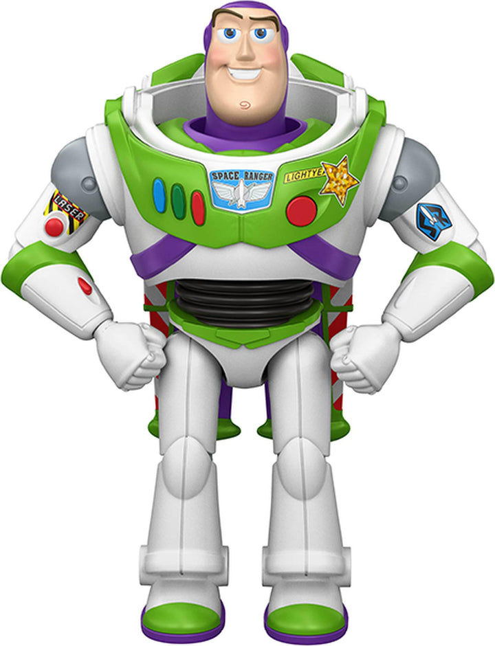 Mattel Disney Pixar Toy Story 5 Figur, grosse startbereite Buzz Lightyear-Figur, 25 cm Filmdesign 12