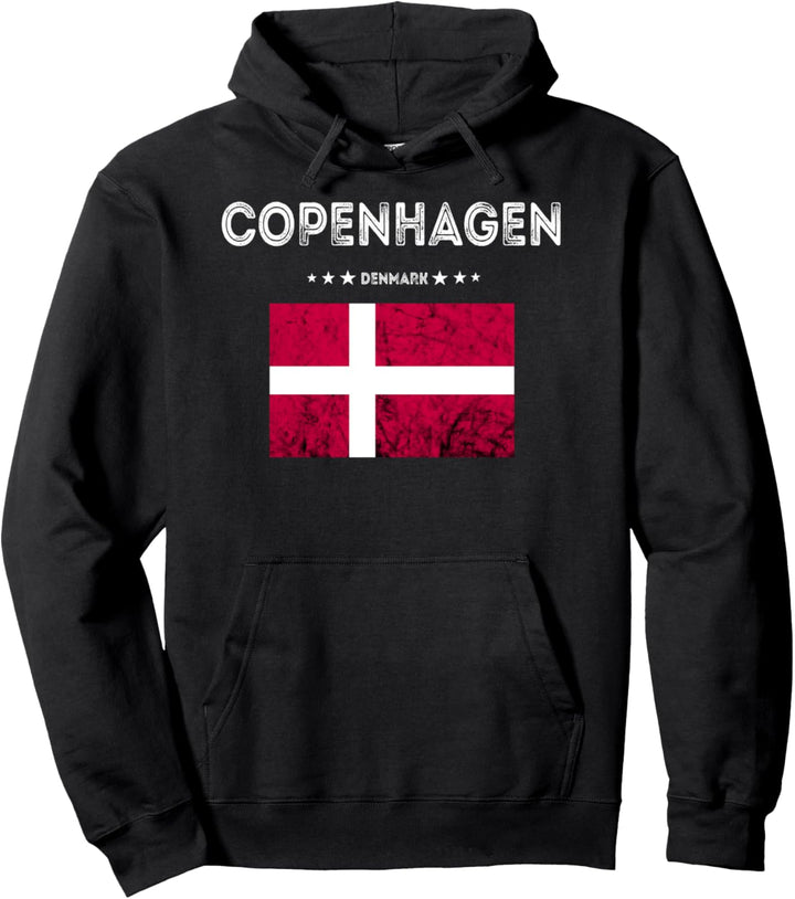 Kopenhagen Dänemark Urlaub Dannebrog Flagge Däne Kobenhavn Pullover Hoodie