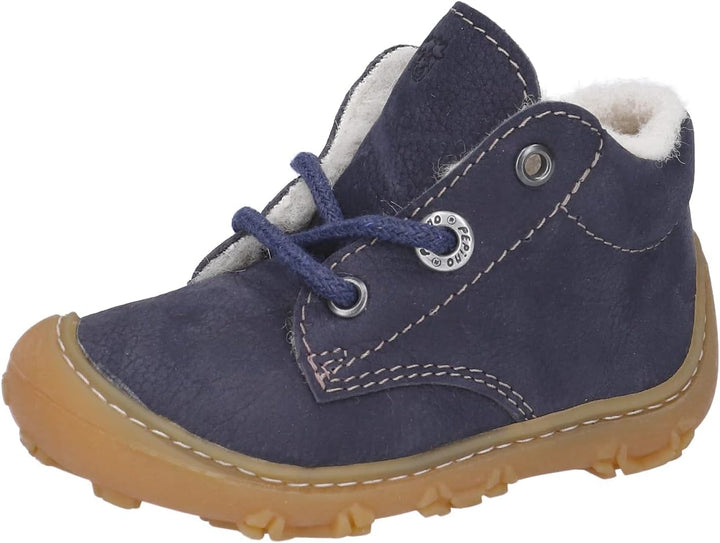 RICOSTA Mädchen und Jungen Lauflernschuhe Colin, WMS:Weit,Barfuss-Schuh 20 EU Weit Blau 170, 20 EU W