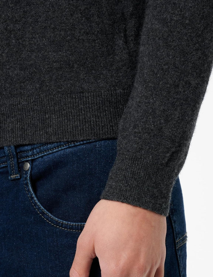 Gant Herren Extrafine Lambswool Zip Cardigan Strickjacke M Dark Grey Melange, M Dark Grey Melange
