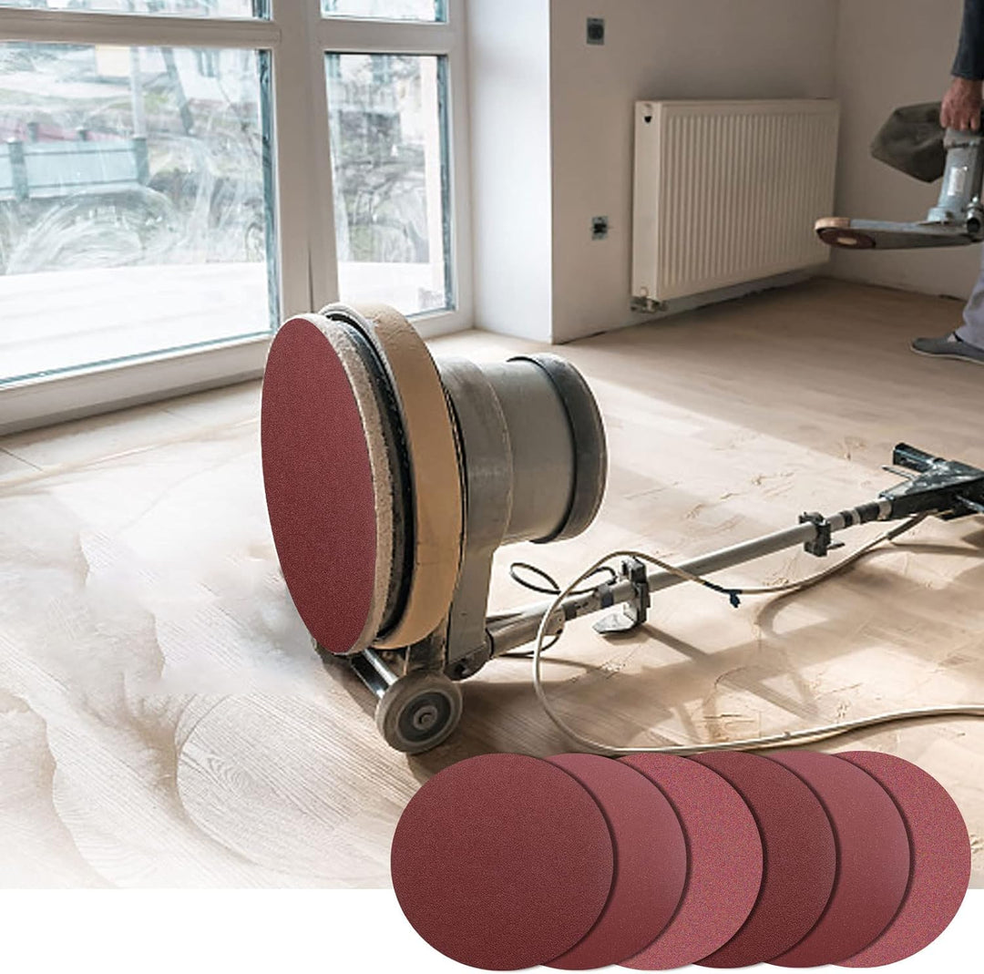 FEIHU Schleifscheiben 300mm klett.Durchmesser 300 Schleifpapier klett.Körnung 5X P60/100/120/180/240