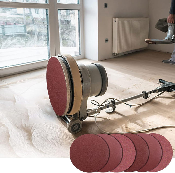 FEIHU Schleifscheiben 300mm klett.Durchmesser 300 Schleifpapier klett.Körnung 5X P60/100/120/180/240