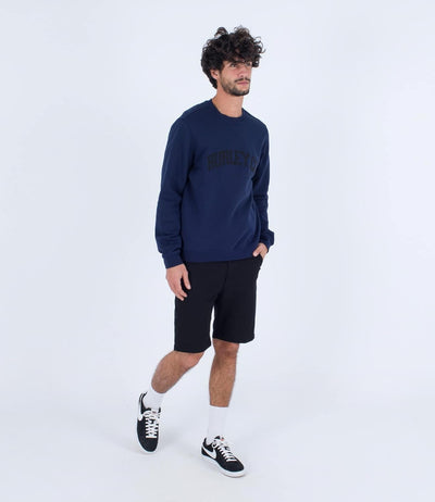 Hurley Herren Applikation Crew Sweatshirt S Obsidian, S Obsidian