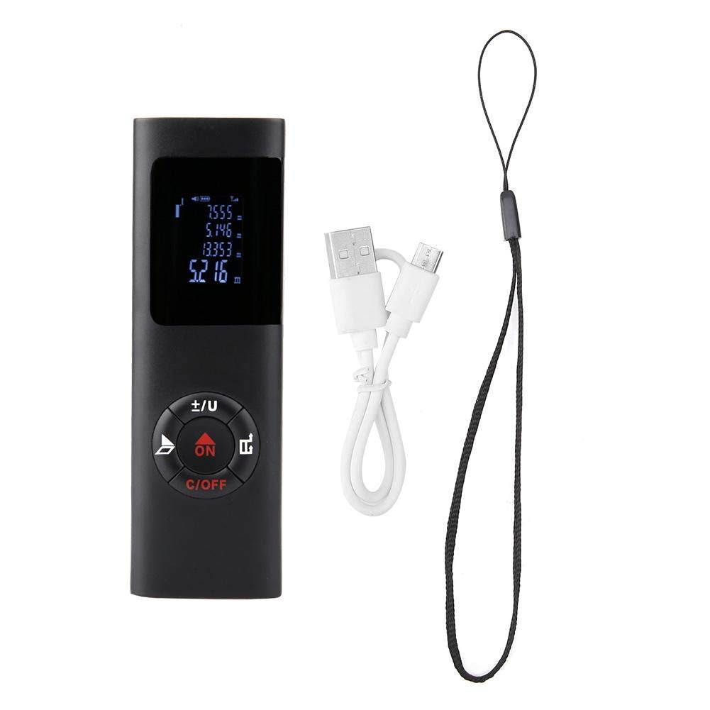 Hochpräziser Entfernungsmesser 40M Digitales Min USB Ladetaschen Entfernungsmesser Testwerkzeug