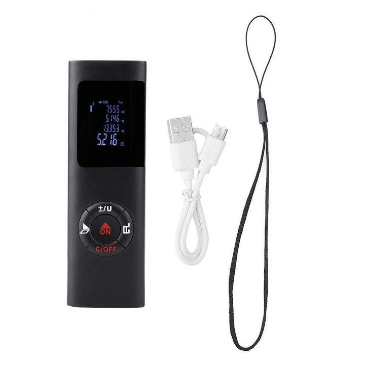 Hochpräziser Entfernungsmesser 40M Digitales Min USB Ladetaschen Entfernungsmesser Testwerkzeug