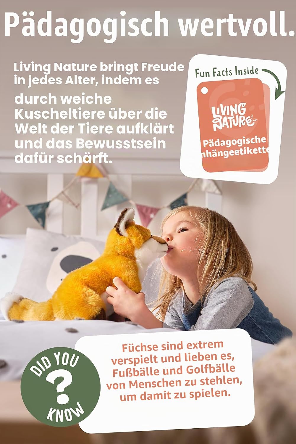 Living Nature Stofftier - Löwenjunges (35cm) M Löwe, M Löwe