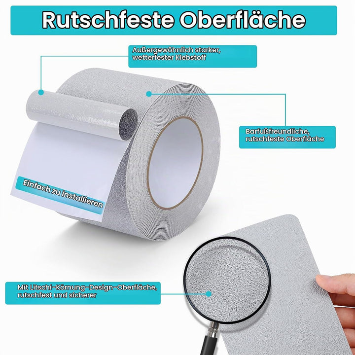 Antirutsch Klebeband Treppe, 10cm*10m, Antirutsch Band Streifen, Antirutschband Selbstklebend, Verhi