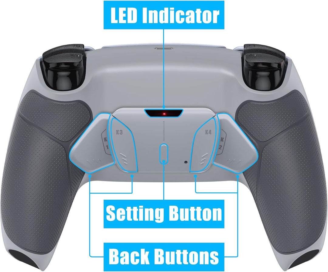 eXtremeRate Programmierbar RISE4 Remap Kit für ps5 Controller BDM-010/020,Remap Board&Rückplate Gehä