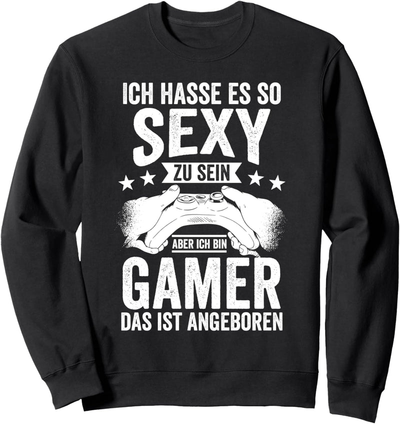 Gaming Controller Videospiel Gamer Computerspiel Sweatshirt