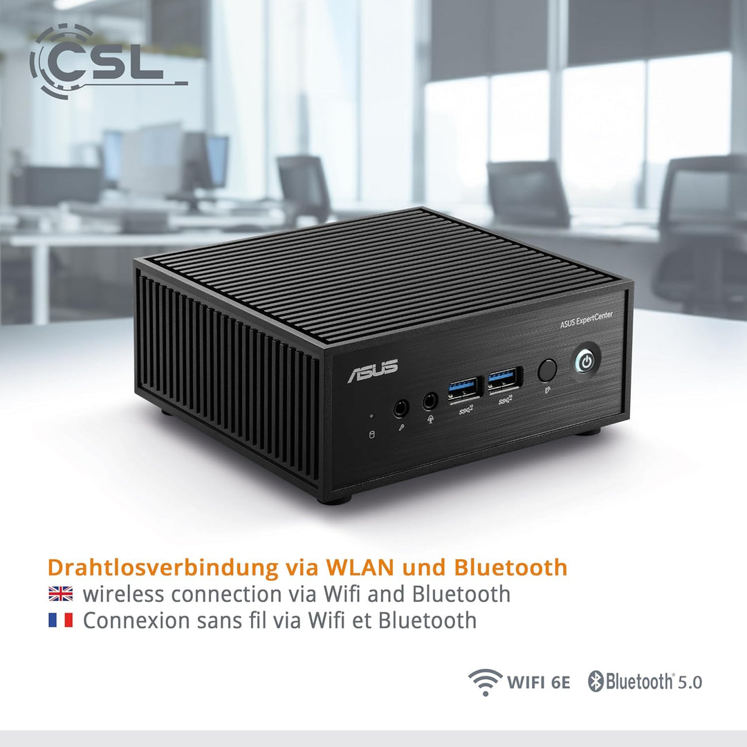 Mini PC ASUS PN42 mit Windows 11 Pro, Intel N200 4X 3700 MHz Turbotakt, 1000 GB M.2 SSD, 32 GB DDR4-