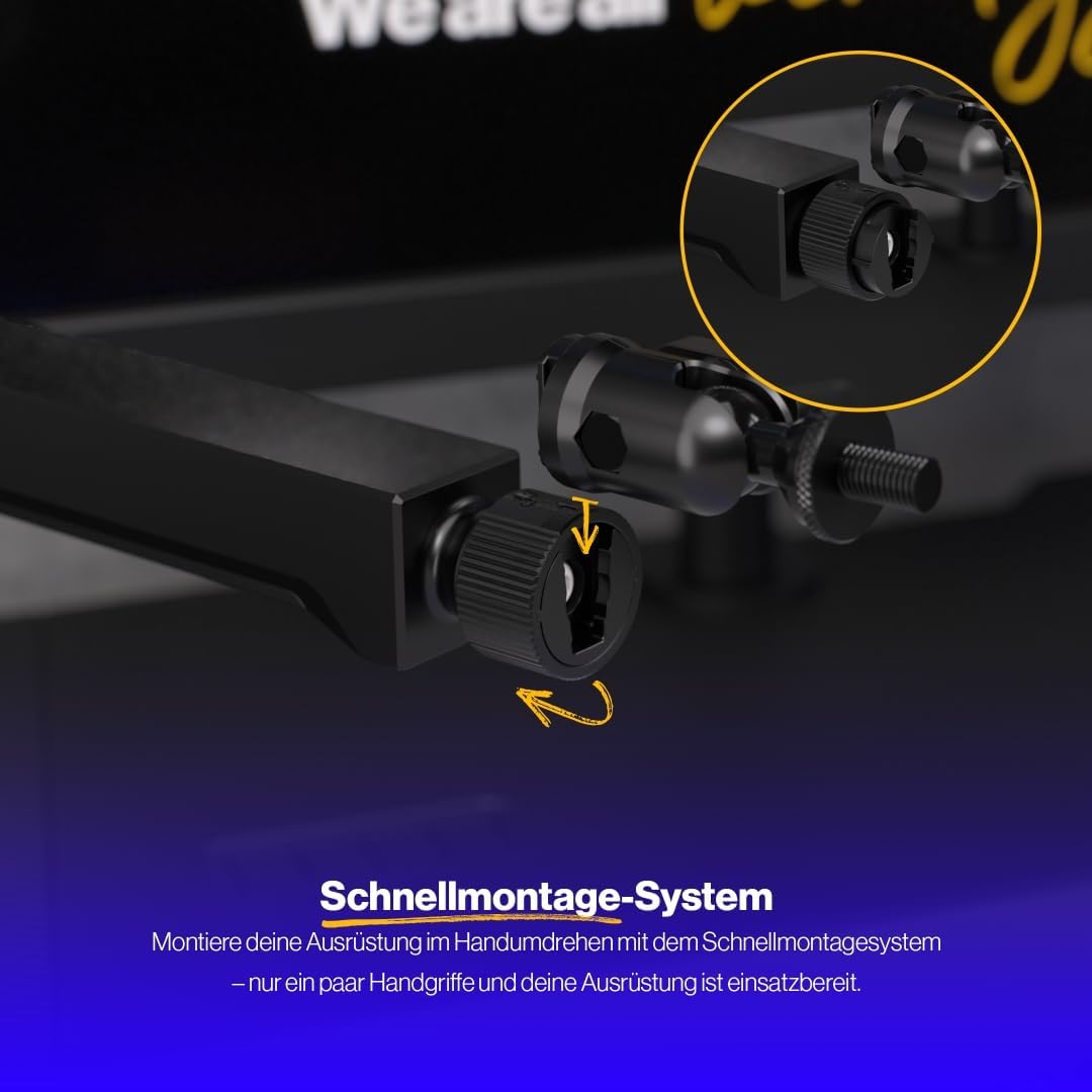 ENDORFY Broadcast Low Profile Boom Arm, Premium Low Profile Mikrofon Smartfone und Lichtarm mit Kabe