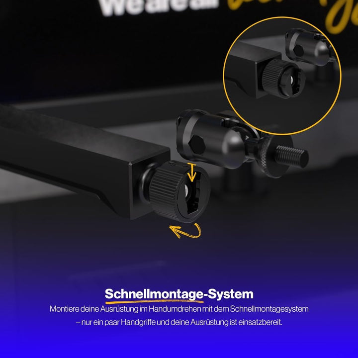 ENDORFY Broadcast Low Profile Boom Arm, Premium Low Profile Mikrofon Smartfone und Lichtarm mit Kabe