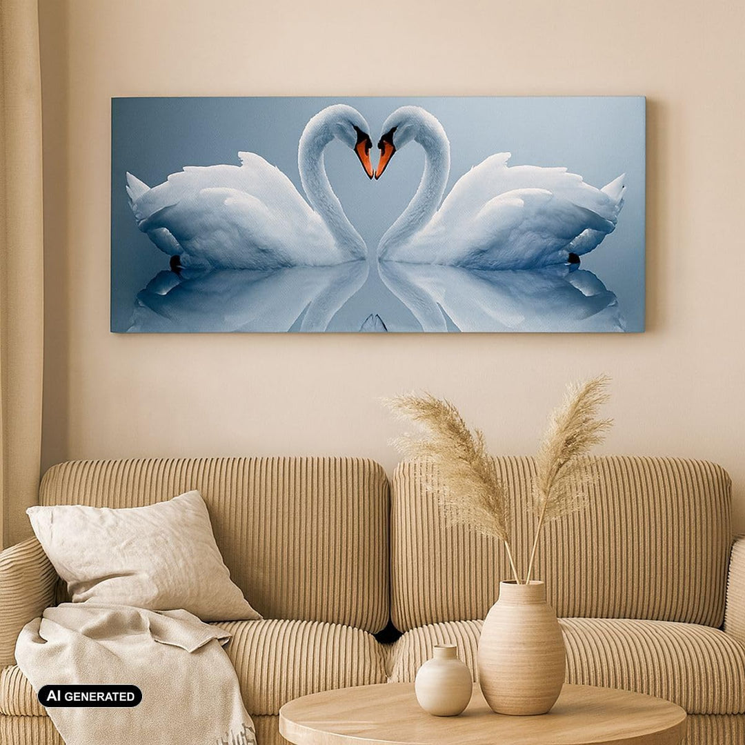 Panorama Bilder auf Leinwand 100x40cm Leinwandbild Ladung Dampf Wasser Gross Wanddeko Bild Schlafzim