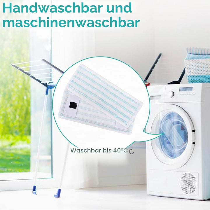 Sgizoku 5 Wischbezug kompatibel mit Leifheit Clean Twist M Ergo Micro Duo Bodenwischer, Mikrofaser E
