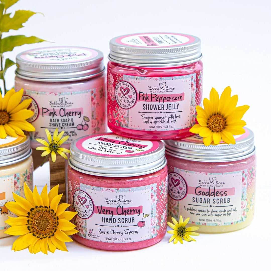 Bella and Bear Goddess Sugar Scrub, No Parabens, New Fragrance, Cruelty-Free, Vegan-Friendly Exfolia