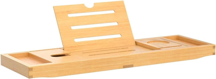Deep Calm Badewannenablage - Verstellbares Bambus-Badewannenbrett - rutschfeste Badewannenablage Pas