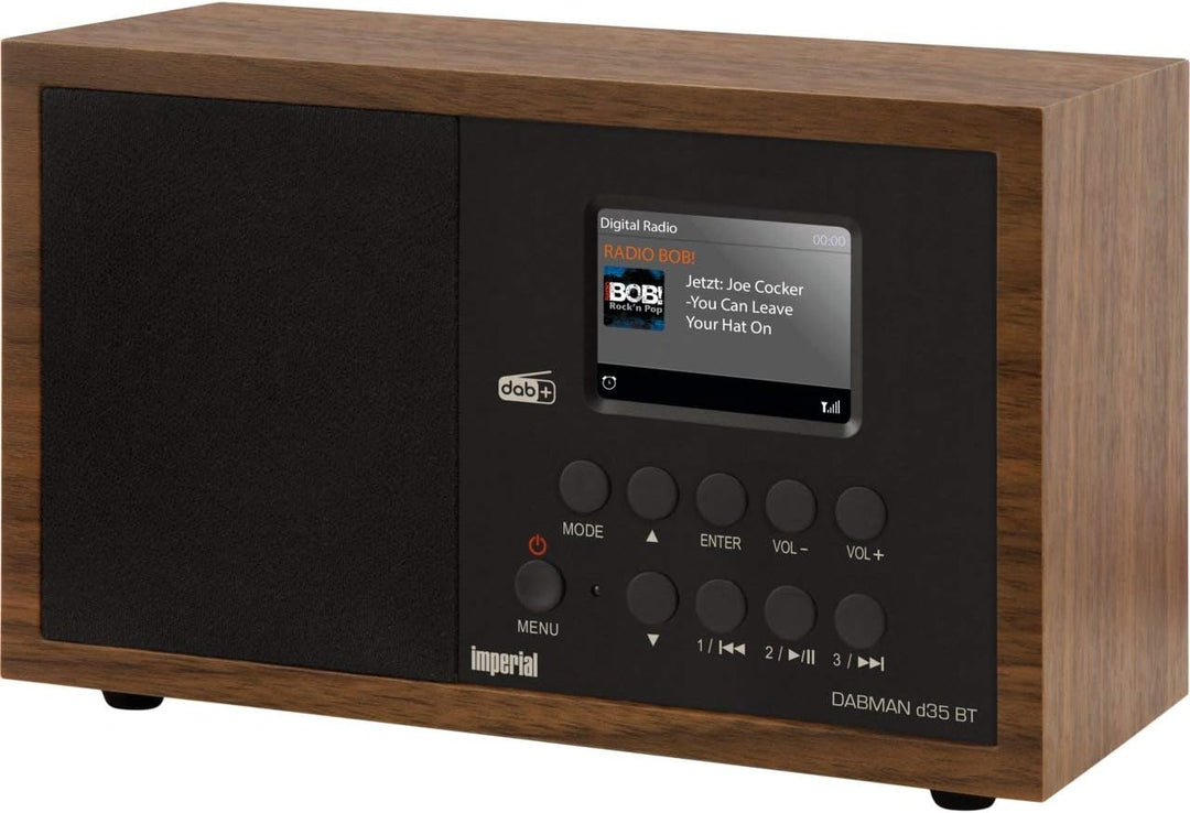 Imperial Dabman d 35 Digitalradio (Mono, DAB+ / DAB/UKW, inkl. Netzteil) Braun ohne Bluetooth, ohne