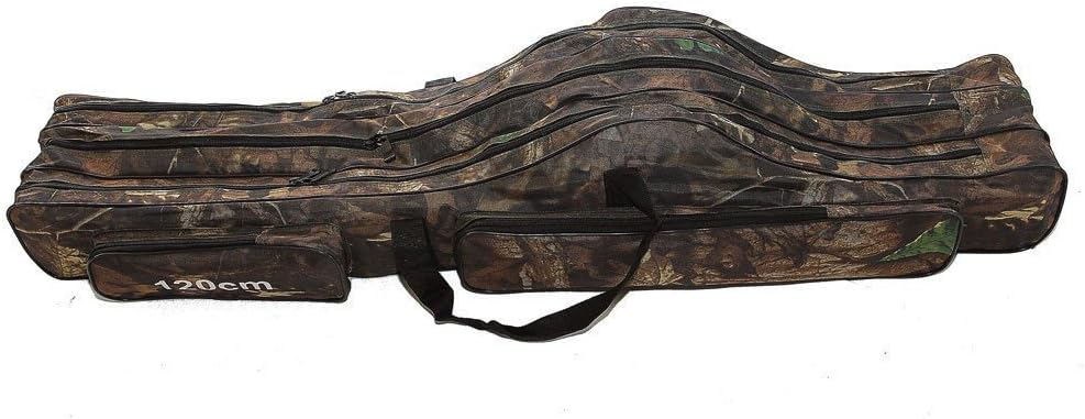 KANANA Angeltasche Rutentasche Rutenfutteral Angelkoffer Anglertasche Tasche (3fach) 120cm