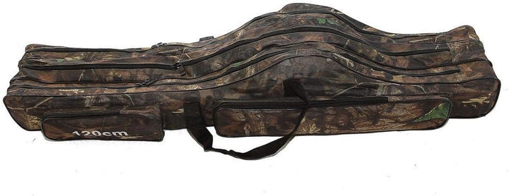 KANANA Angeltasche Rutentasche Rutenfutteral Angelkoffer Anglertasche Tasche (3fach) 120cm