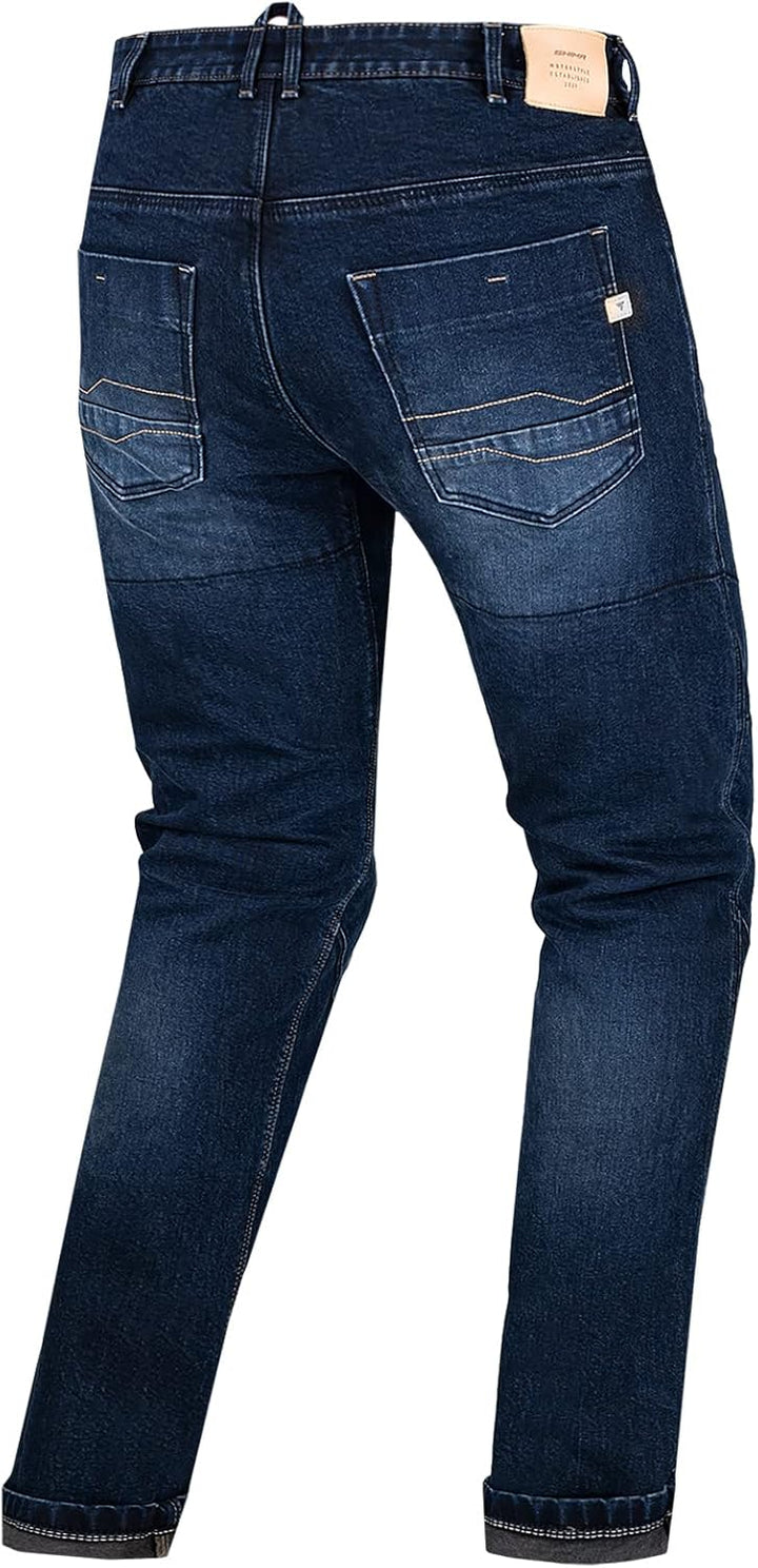 SHIMA DEVON Motorradjeans - Belüftete Elastische Slim Fit Biker Motorradhose mit FiberQL-Verstärkung