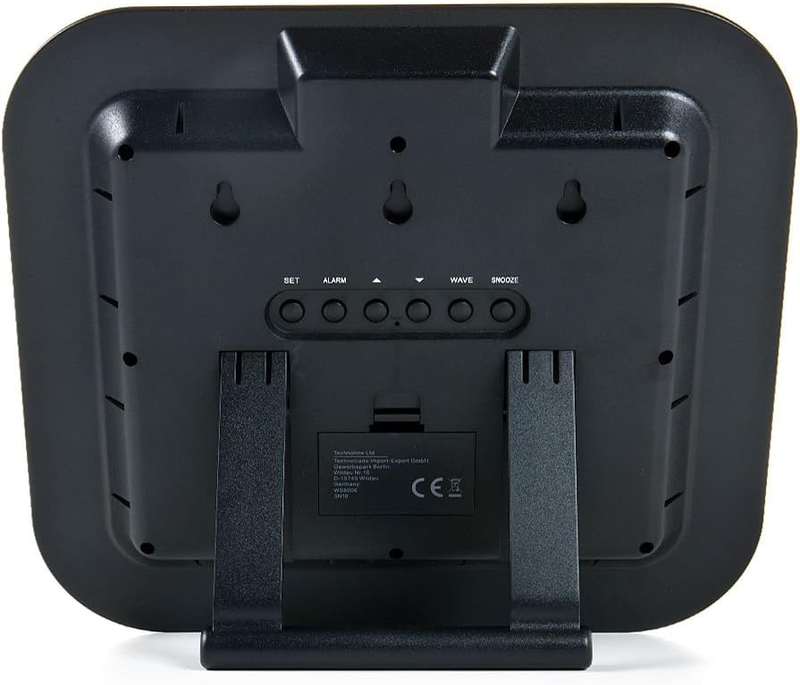 Technoline digitale Funk-Wanduhr WS 8006, Grösse: 280 x 32 x 245 mm, Weiss