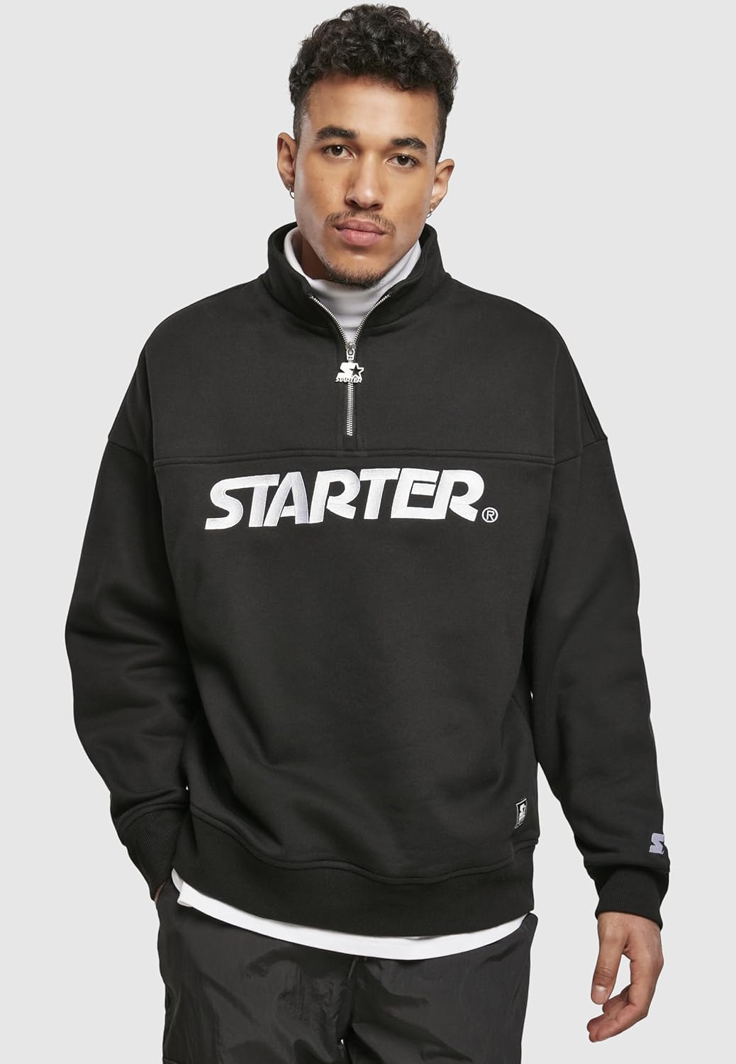 Starter Black Label Herren Starter Heavy Color Block Troyer M Schwarz, M Schwarz