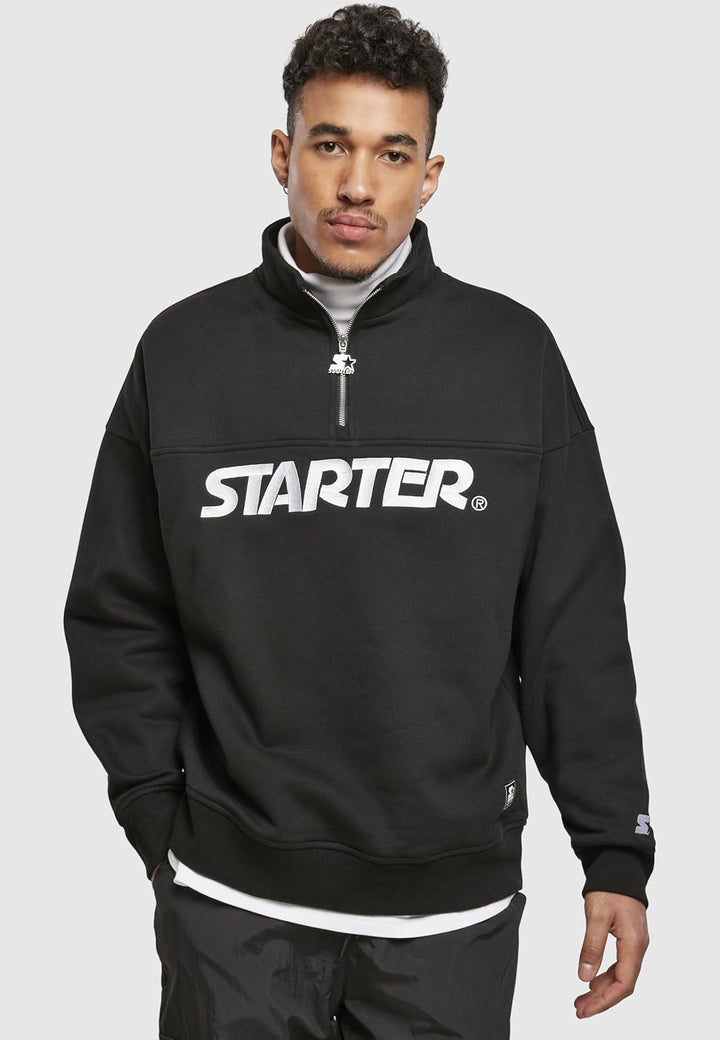 Starter Black Label Herren Starter Heavy Color Block Troyer M Schwarz, M Schwarz