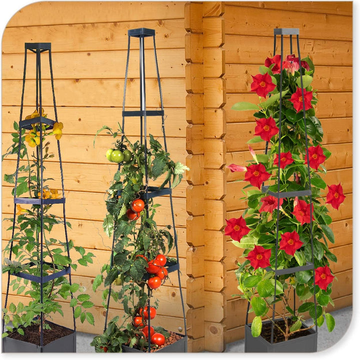 Tomatentopf Tomatenturm Rankhilfe