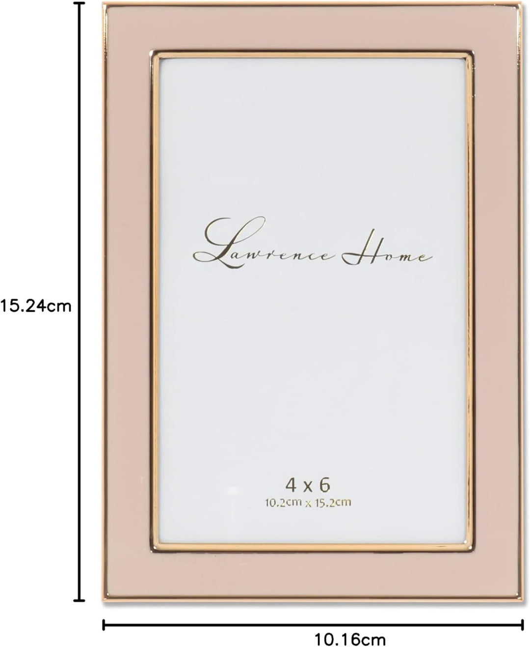 Lawrence Frames Bilderrahmen, Emaille, poliert, 10 x 15 cm, Rosa Rose 4x6, Rose 4x6