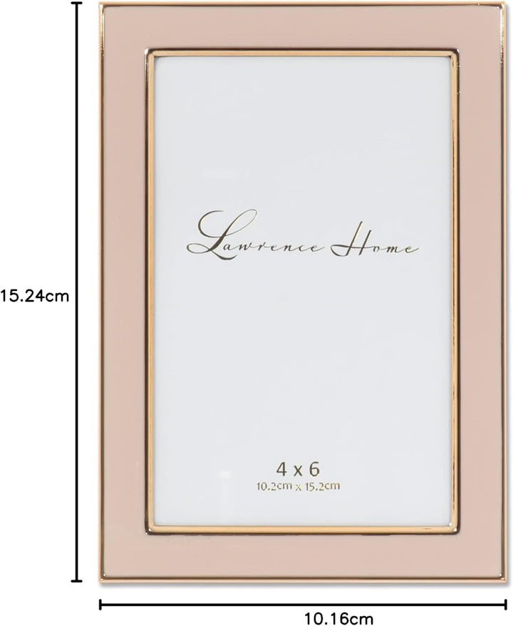 Lawrence Frames Bilderrahmen, Emaille, poliert, 10 x 15 cm, Rosa Rose 4x6, Rose 4x6