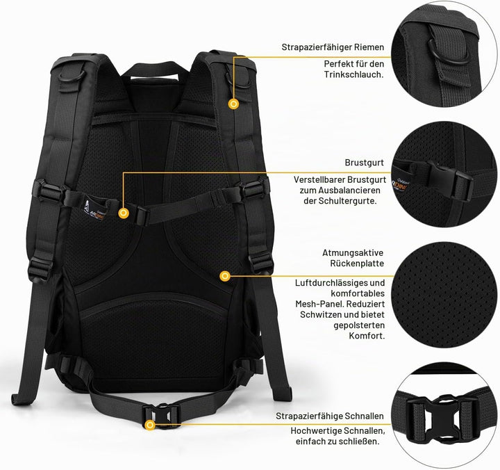 Mardingtop 28L/40L Militär Rucksack Wanderrucksäcke Trekkingrucksack Tactical Molle Rucksack für Cam