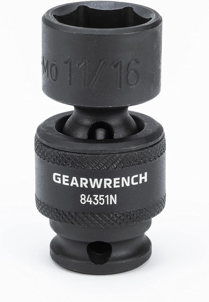 GearWrench 84917N SAE Universal-Schlag-Steckschlüsselsatz (3/8 Zoll), 8-teilig, 84917N