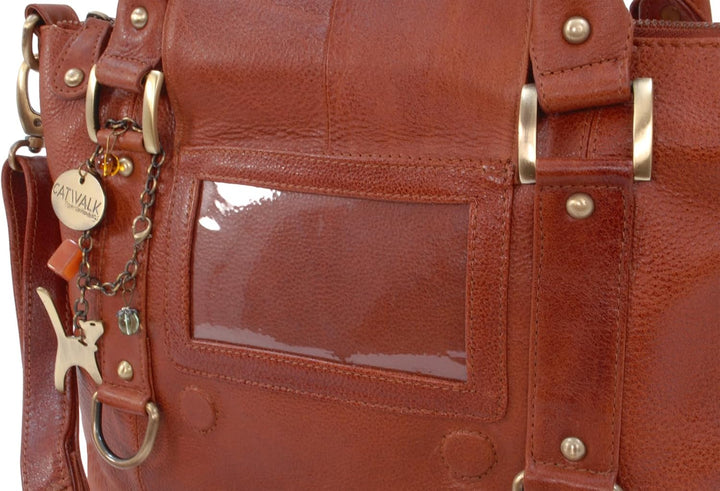 Catwalk Collection Handbags - Leder - Umhängetasche/Handtasche - Handtasche mit Schultergurt/Schulte
