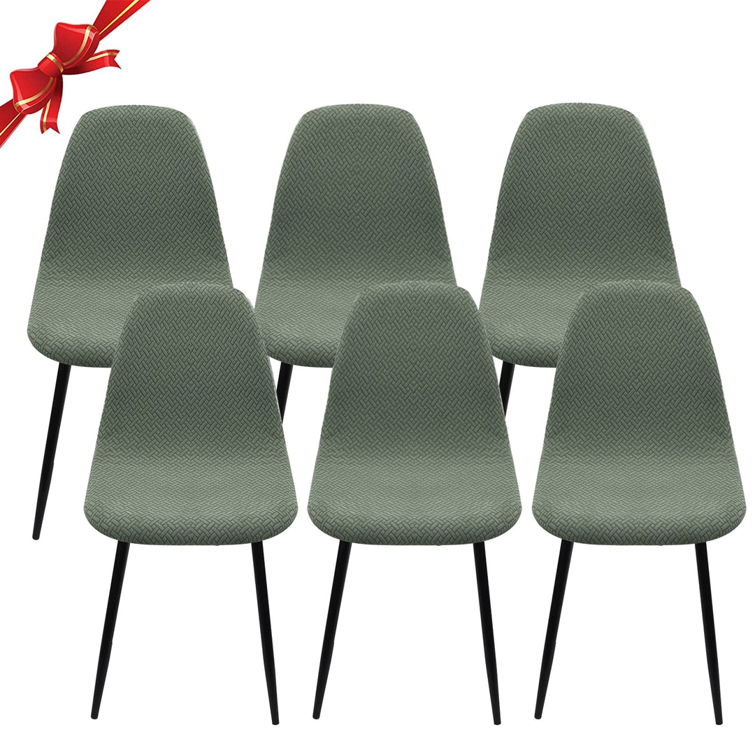 Jaotto Stuhlhussen 6er Set Strech, Esszimmerstühle Bezug Universal Waschbar Abnehmbare,Elegante Stuh