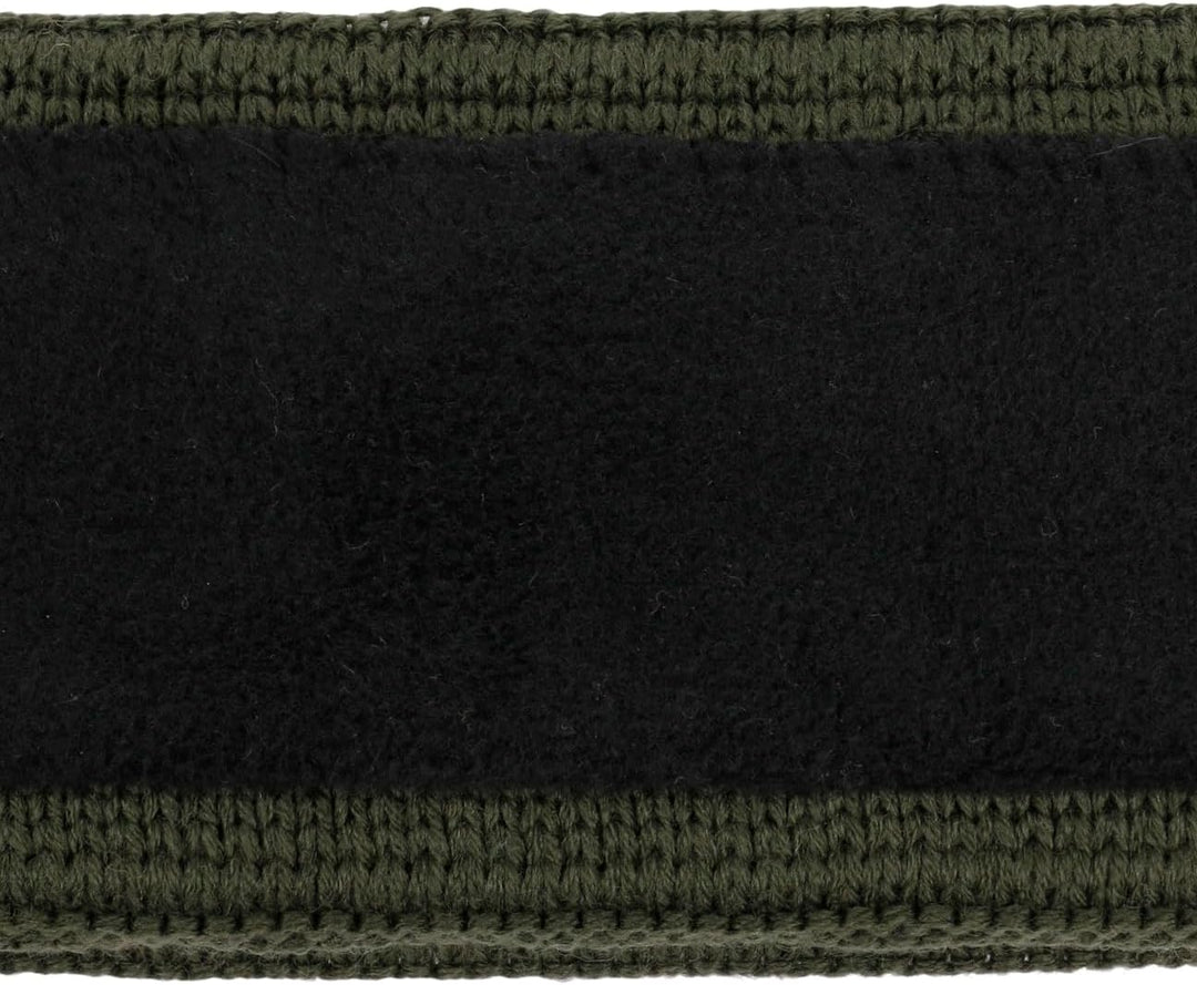 LIERYS Fauske Stirnband Damen mit Schurwolle 55-60 cm - Made in Germany - 10,5 cm breit - Innenfutte