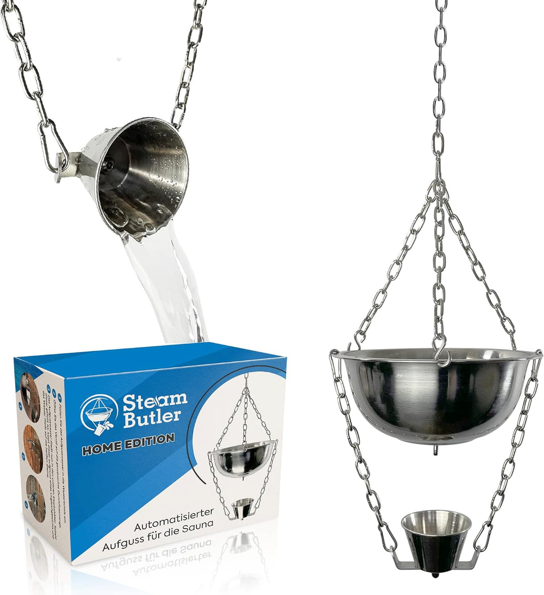 Original Steam Butler Home - Automatischer Aufguss für die Sauna/Heimsauna/Gartensauna - Material: E