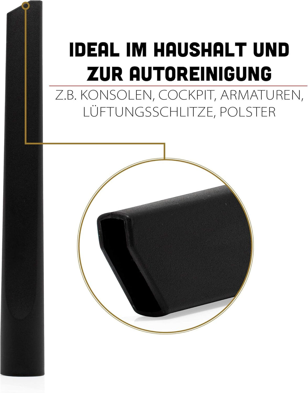 FixedByU Universal Staubsaugerdüsen Set | Bestehend aus 3 Aufsätzen für 32mm Staubsauger Anschlüsse
