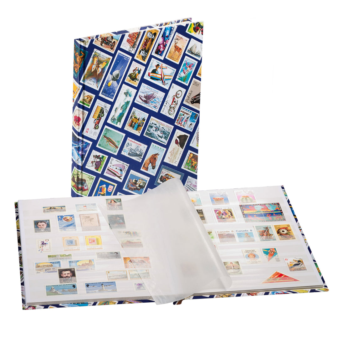 Leuchtturm 339105 Einsteckbuch Hobby - Briefmarken-Sammel-Album - 225 x 306 mm, 16 weisse Seiten, un