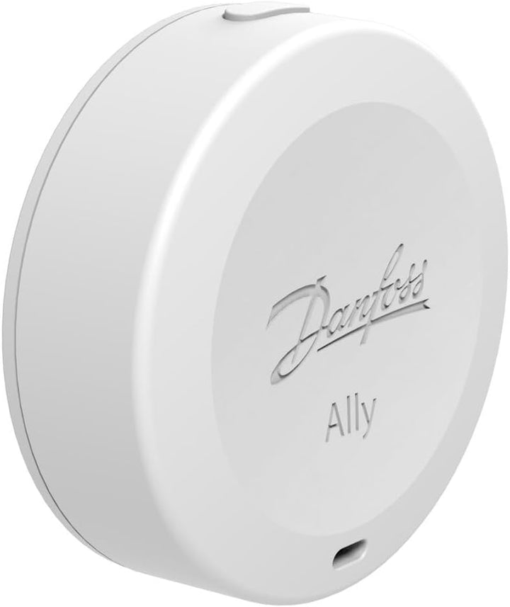 Danfoss Ally 014G2480 Raumsensor, Zigbee-zertifiziert, kabellos, mit Fernbedienung, Ally Heizkörpert