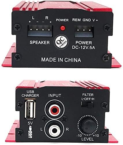 MA150 12V Mini 2CH HiFi-Stereo-Auto-Leistungsverstärker MP3-Audio-Lautsprecher mit USB