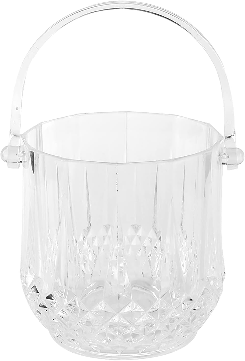 Kristall-Eiskübel, Kleiner Transparenter Eiswürfelbehälter aus Acryl Für Den Haushalt, Champagner, B