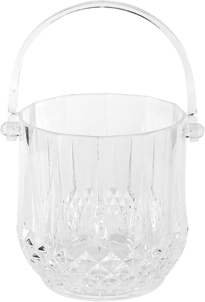 Kristall-Eiskübel, Kleiner Transparenter Eiswürfelbehälter aus Acryl Für Den Haushalt, Champagner, B