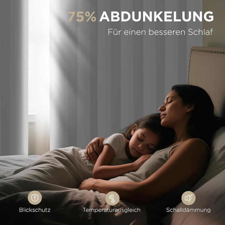 Joydeco Verdunklungsvorhänge 1 Stück,Türvorhang Blickdichte Türgardine,Tür Vorhang mit Ösen Thermo K