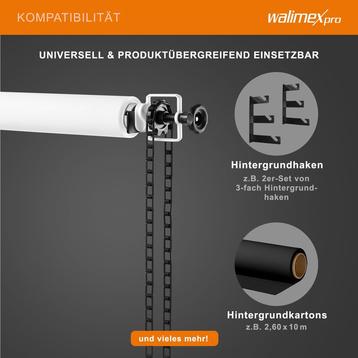Walimex Pro Hintergrundexpan und Kette & Gewicht