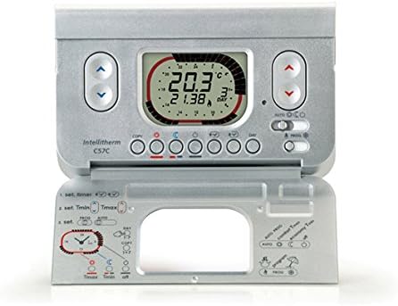 Fantini Cosmi cC58 N Thermostat, C57C Wöchentlich Silber, Wöchentlich Silber