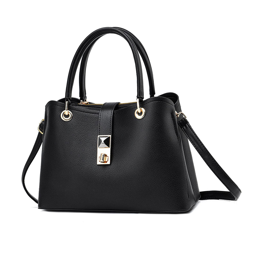 NICOLE &amp; DORIS Klein Tasche Einfach und Elegant Schultertaschen Damen Handtasche mit Fächern Multifu