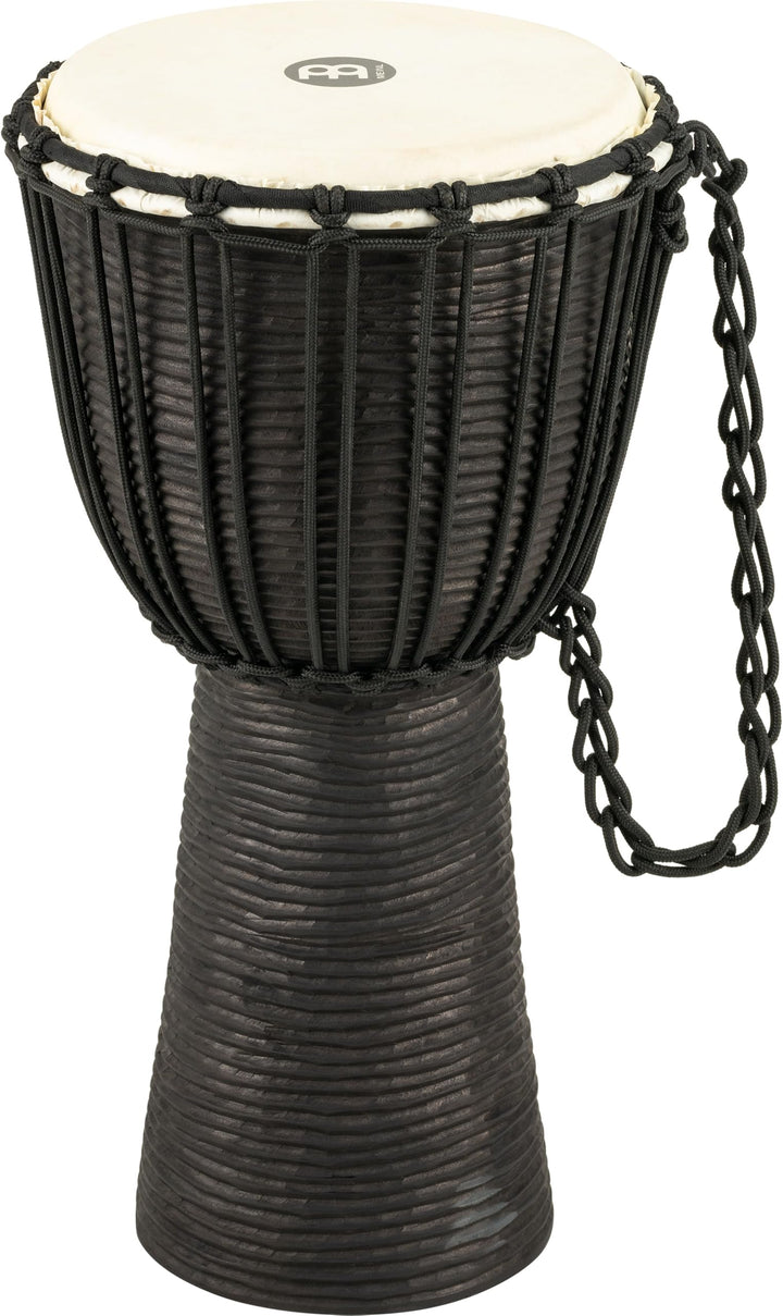 Meinl Percussion HDJ3-M Wood Djembe, Headliner/Black River Series, Rope Tuned, 25,4 cm (10 Zoll) Dur