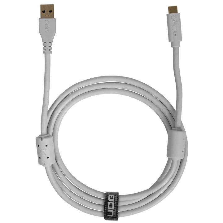UDG Ultimate USB Cable - USB 3.2 C-A - High-Speed, Audio-optimiert – Weiss, Gerade, 1.5 m (U98001WH)