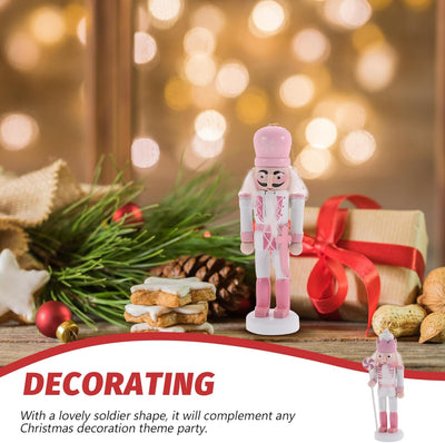 Veemoon 5 Stück Kleine Nussknacker-Hängeornamente Weihnachtsbaum-Soldat- Weihnachts-Hängefiguren Nus