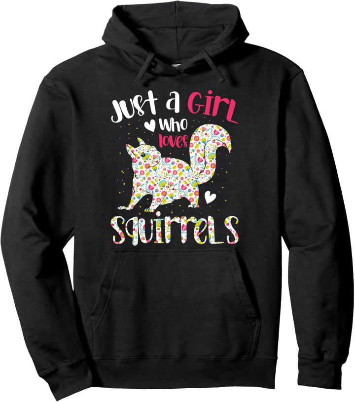 Nagetier Wald Tier Geschenk Vintage Eichhörnchen Mädchen Pullover Hoodie